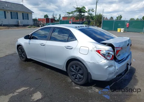 2015 Toyota Corolla Le z USA, uszkodzony, nr VIN 2T1BURHE5FC317479